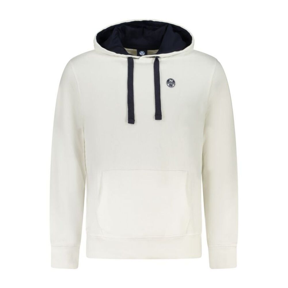 North Sails White Cotton Men's Hooded Men's Sweatshirt